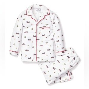 Petite Plume Boys' Holiday Arctic Express Twill Pajama Set—2T
